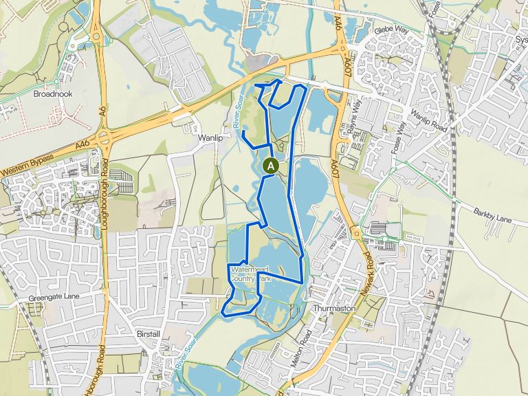 Watermead Country Park loop — Birstall Nature Reserve | hike | Komoot